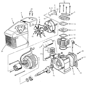 Part Location Diagram of FP000187AV Campbell Hausfeld Capacitor With Mounting Nut